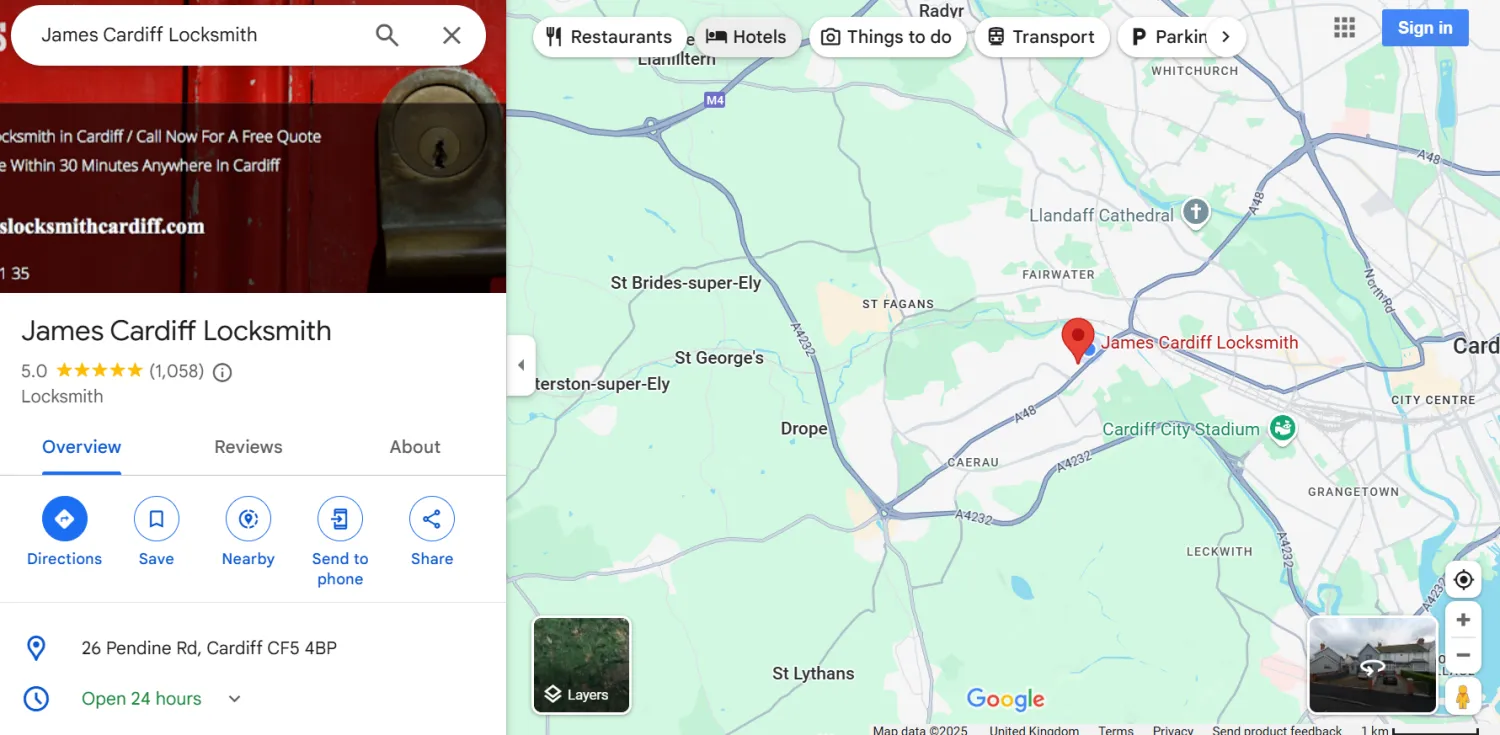 James Local Cardiff Locksmith